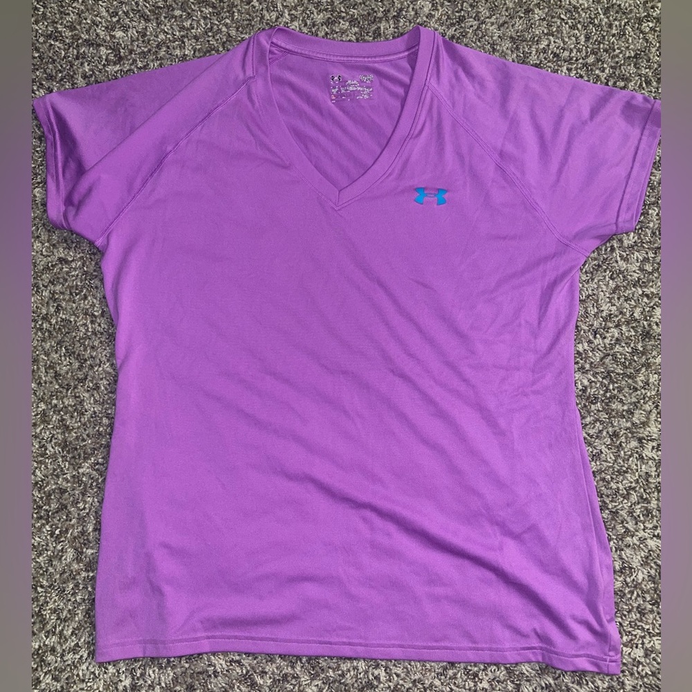 Underarm V-neck L Purple